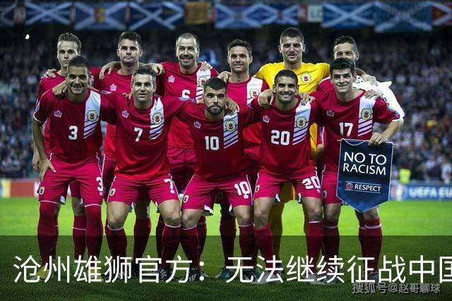 沧州雄狮官方：无法继续征战中国足球职业联赛